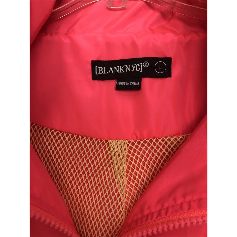 BlankNYC Flashbacks Windbreaker Jacket Size Large NWT
